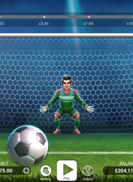 Capa de Penalty Shoot-Out, jogo crash disponível na 1win Brasil
