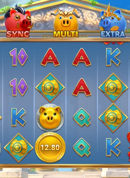 Capa de 3 Pigs of Olympus Bonus Pot, jogo crash disponível na 1win Brasil