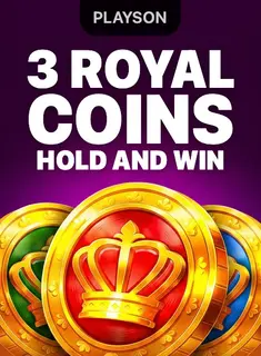 3 Royal Coins: Hold and Win, slot da Playson na 1win