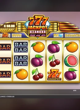 777 Jackpot Diamond Hold and Win