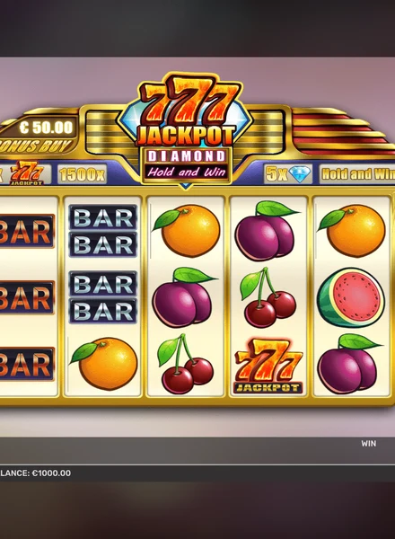 Capa de 777 Jackpot Diamond Hold and Win, jogo crash disponível na 1win Brasil