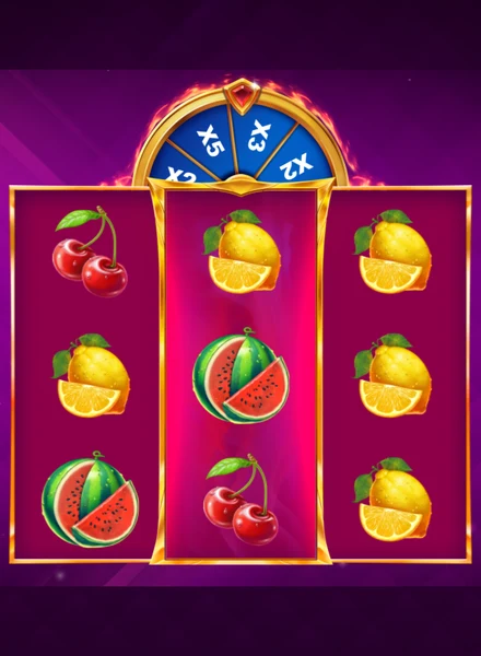 Capa de 9 Hot Fruits Stick and Spin 3x3, jogo crash disponível na 1win Brasil