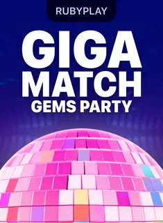 Giga Match Gems Party, slot da RubyPlay na 1win