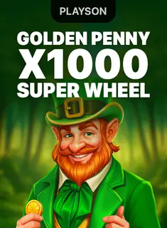 Golden Penny x1000: Super Wheel, slot da Playson na 1win