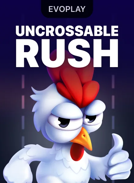 Capa de Uncrossable Rush, jogo crash disponível na 1win Brasil