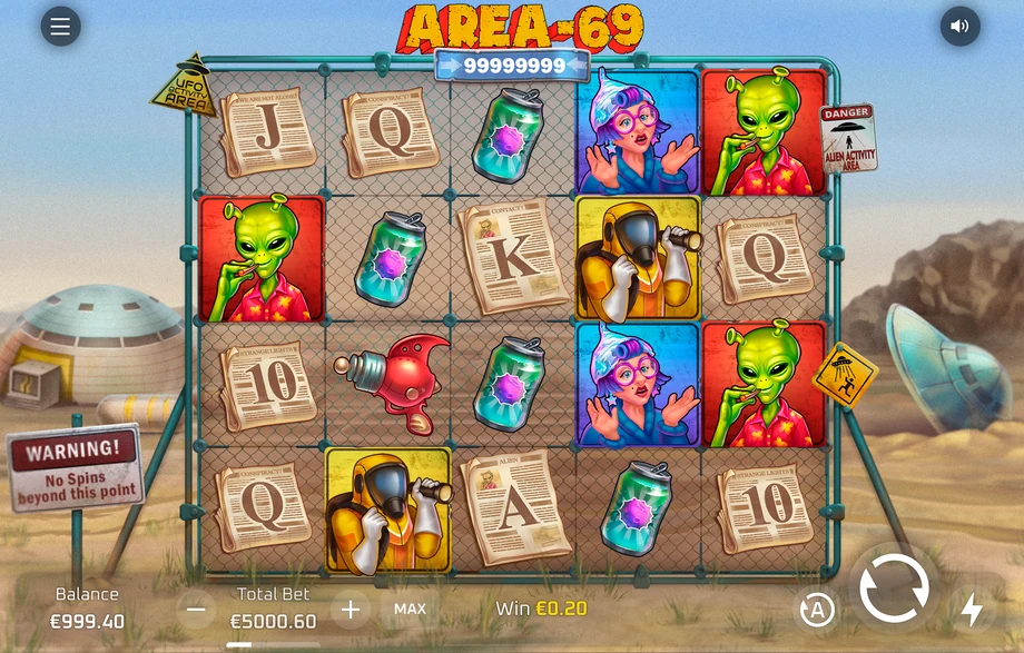 Captura do jogo Area 69
