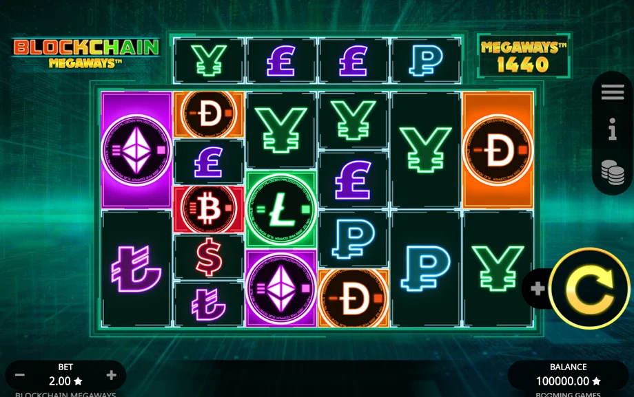 Captura do jogo Blockchain Megaways
