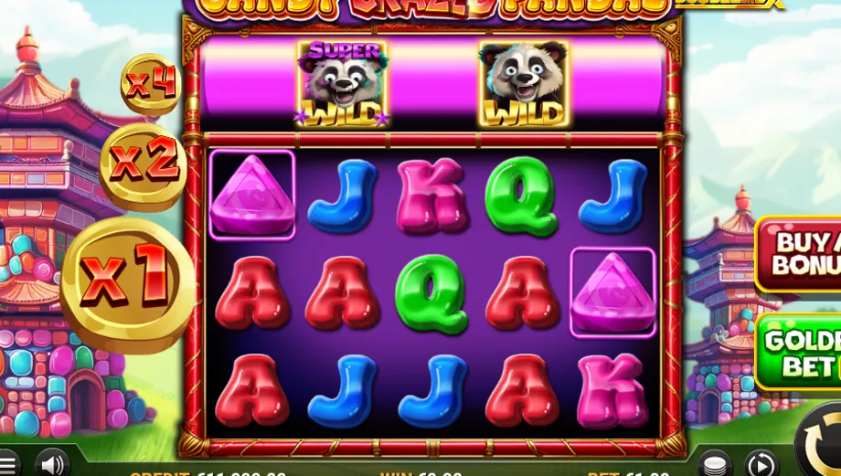 Captura do jogo Candy Crazed Pandas DoubleMax