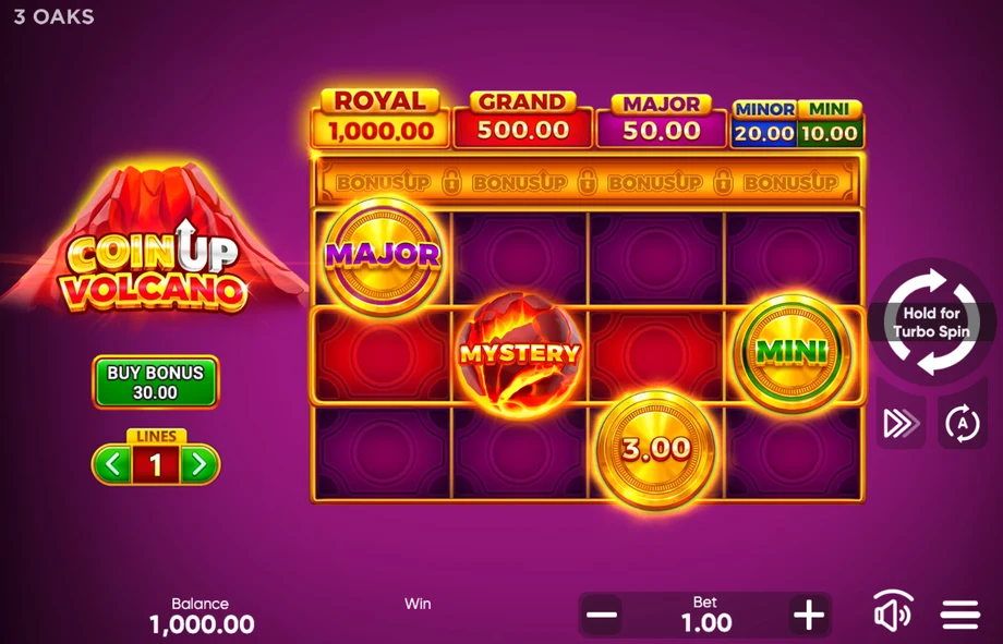 Captura do jogo Coin UP Volcano