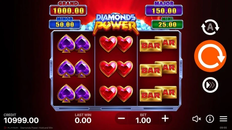 Captura do jogo Diamonds Power: Hold and Win