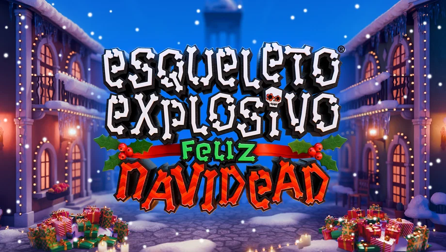 Banner de Esqueleto Explosivo: Feliz Navidead