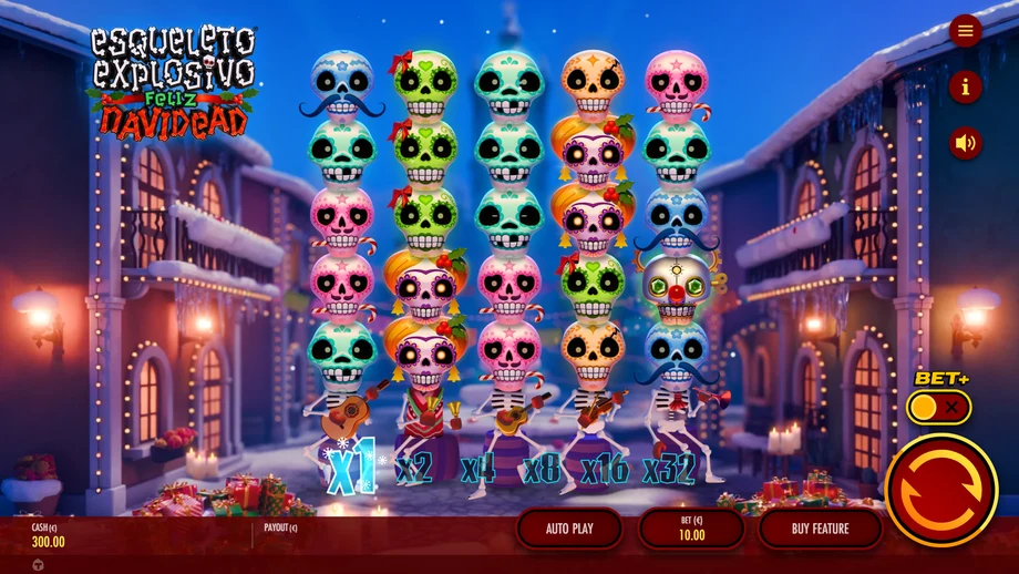 Captura do jogo Esqueleto Explosivo: Feliz Navidead