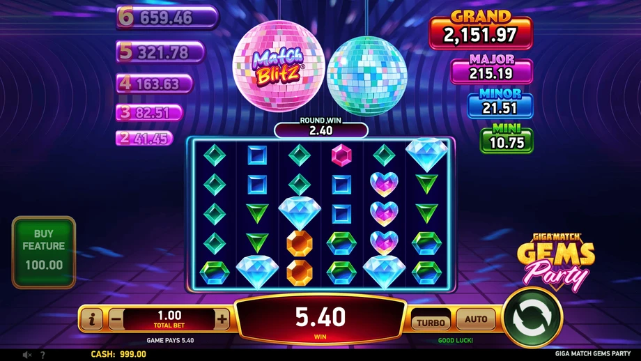 Captura do jogo Giga Match Gems Party