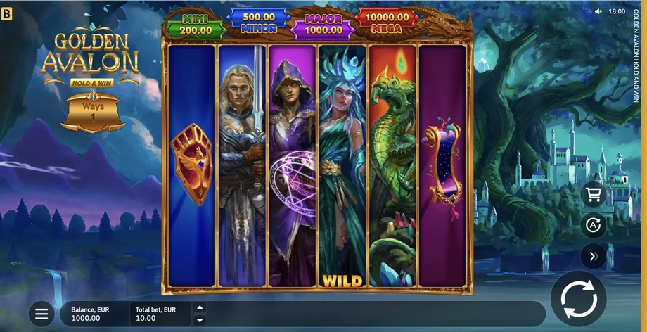 Captura do jogo Golden Avalon Hold and Win
