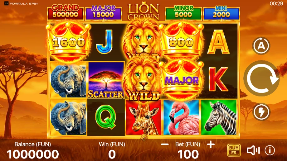 Captura do jogo Lion Crown: Hold to Win
