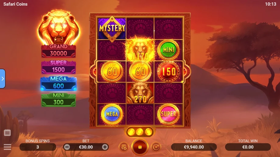 Captura do jogo Safari Coins: Heart of Africa