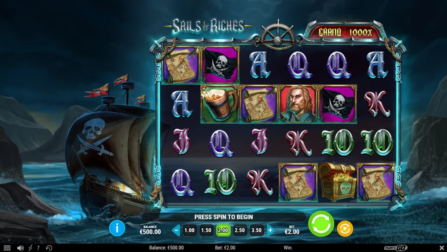 Captura do jogo Sails of Riches
