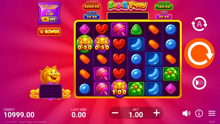 Captura do jogo Sugar Piggy: Hold and Win