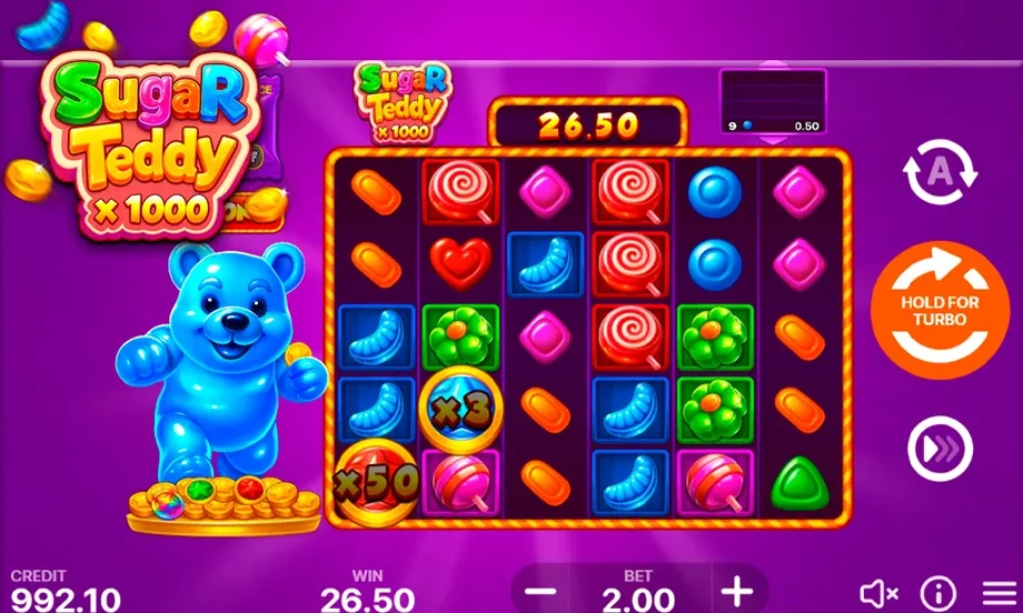 Captura do jogo Sugar Teddy X1000