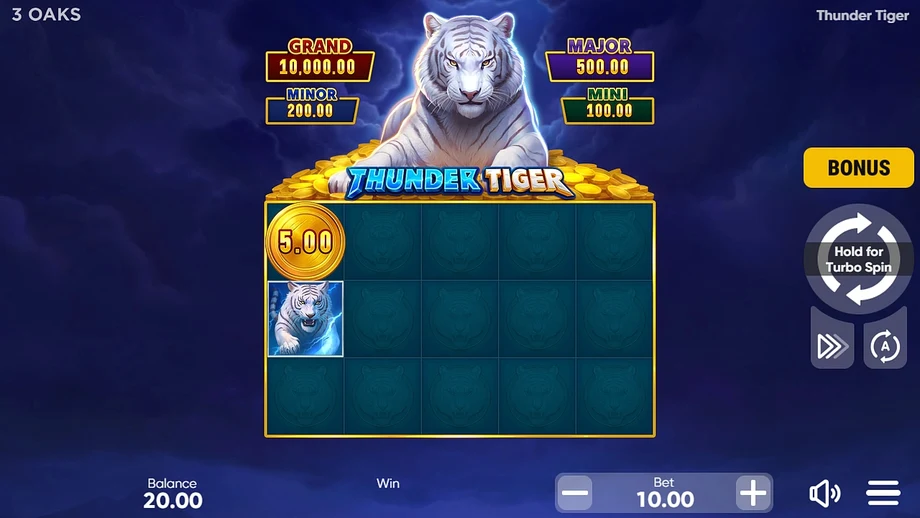 Captura do jogo Thunder Tiger